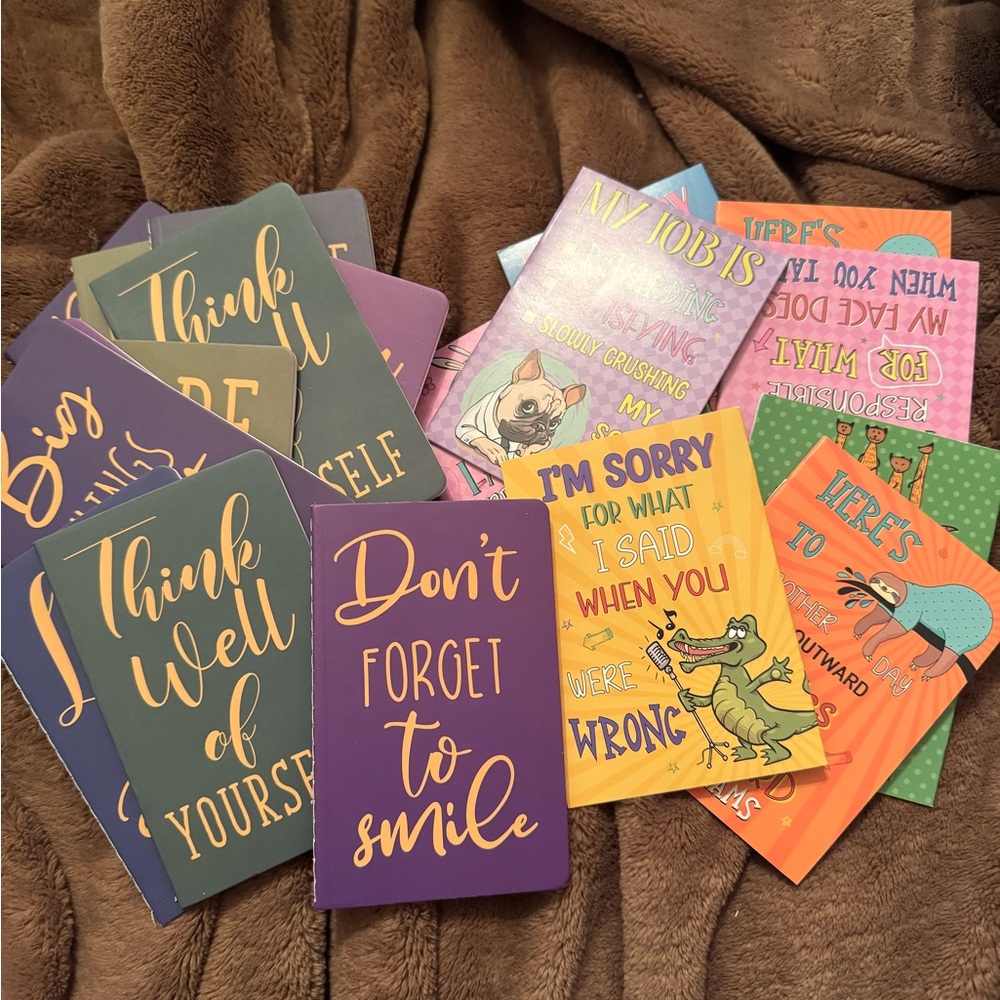 Colorful mini notebooks